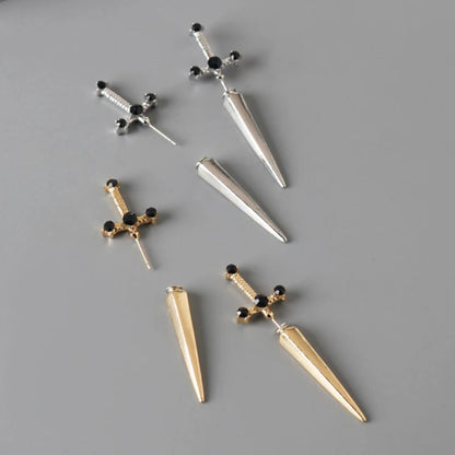 GOTHIC SWORD EARRINGS (PAIR)